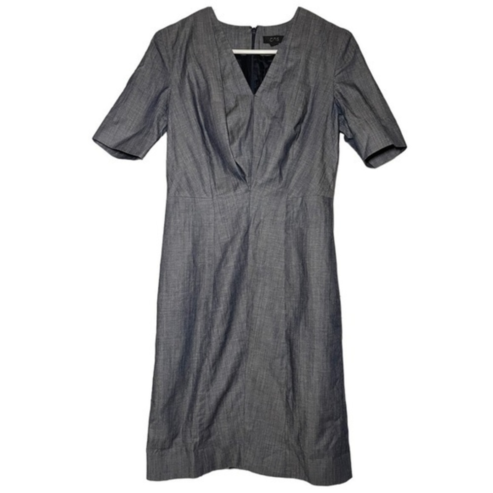 COS Dark Navy V-neck Dress size US 4